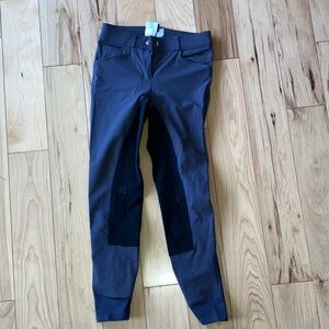 Hadley by SmartPak Women’s Riding Breeches Size 26L Gray Black